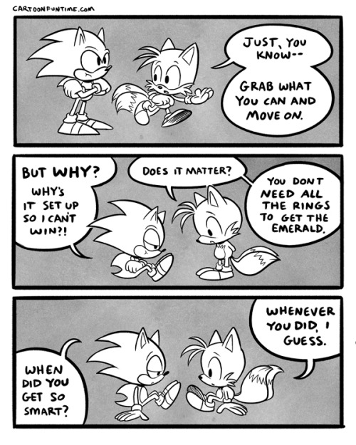 neo-rama:  cartoonfuntime:  This was my contribution for the Speedhog zine, which was at SPX this year!  this sonic and tails is perfect 