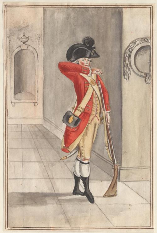 gunsandposes:British dragoon, 1768.(via)