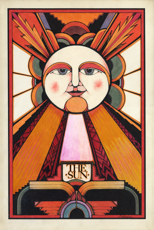 mangodebango:“The Sun” card, Aquarian Tarot, 1970.