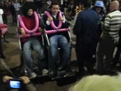 onlylolgifs:  roller coaster costume   How cool