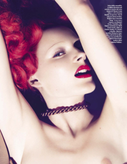 Opaqueglitter:  Vogue Italia November 2012 Beauty Supplement’the Bond-Age’photographer: