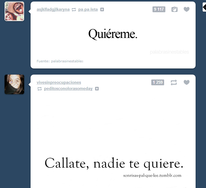 dont-fix-my-smile:  Al fin encontré una coincidencia en mi dash. 
