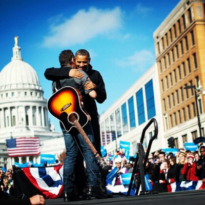 “Boss hug.” - @BarackObama