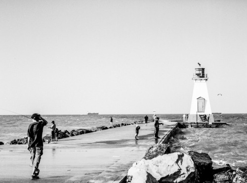 Windy Day on the East Pier- shot two years ago in Port Dalhousie, on Lake Ontario.