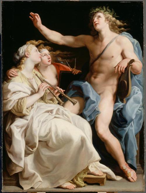 Apollon, la Musique, et la métrique = Apollo, Music, and MeterPompeo Batoni(Italian; 1708–1787)1740–