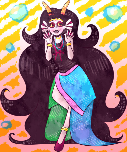pelicaneggs: NACHO DREW ME AN ANDORABLE ERIDAN SO I DREW HER A FEF!!!!!!
