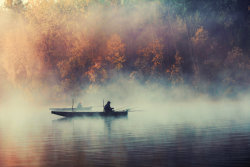 deviantart:  fog and fishermans by *NemanjaJ