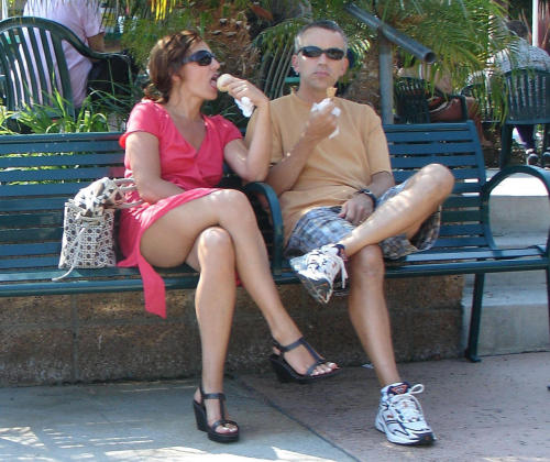 Beautiful women Looking Sexy on the Street