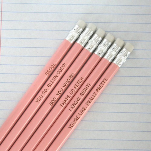 forfuturereferenceonly:This is disgusting. Why the fuck would you put the word “whore” on a pencil? 