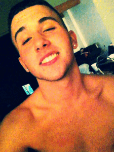 brandonlamps:  The “call me” look 😉 (Taken with GifBoom)
