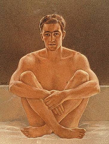 antonio-m:  Seated Man, 1954Jared French 