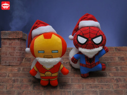 fuckyeahmarvelstuff:  Marvel Kawaii Art Collection Santa Claus Plushies by Sega from Japan 