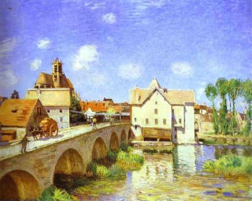 canvasobsession-deactivated2013:Alfred SisleyThe Bridge at Moret 