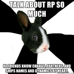 fyeahroleplayingrabbit:  NO REGRETS. 