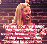 “It’s a known fact that lobsters fall in love and mate for life. You know what, you can actually see old lobster couples walking around their tank, you know, holding claws.”  Phoebe Buffay - the ultimate Ross/Rachel ‘shipper   