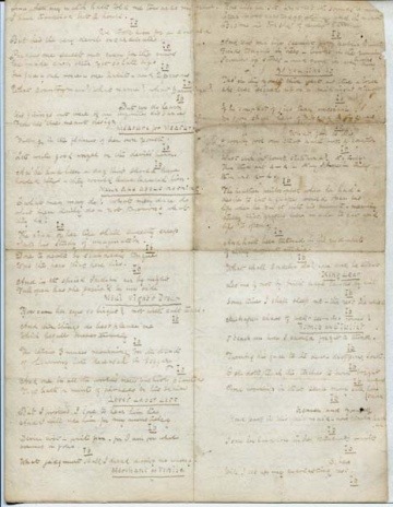 bookshavepores: Edgar Allan Poe’s early manuscript containing quotations of lines