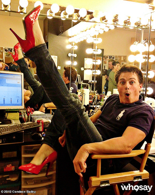 andthekrakenwasreleased: @CandaceBailey5: Just a typical day in Makeup for @Team_Barrowman http