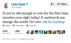 barackobama:  Mother Monster weighs in, thinks