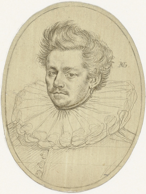 Hendrick Goltzius (Dutch; 1558–1617)Three Portrait DrawingsRijksmuseum, AmsterdamPieter Dircksz. Has