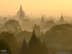 Sunrise Over The Skyline Of Bagan, Myanmar