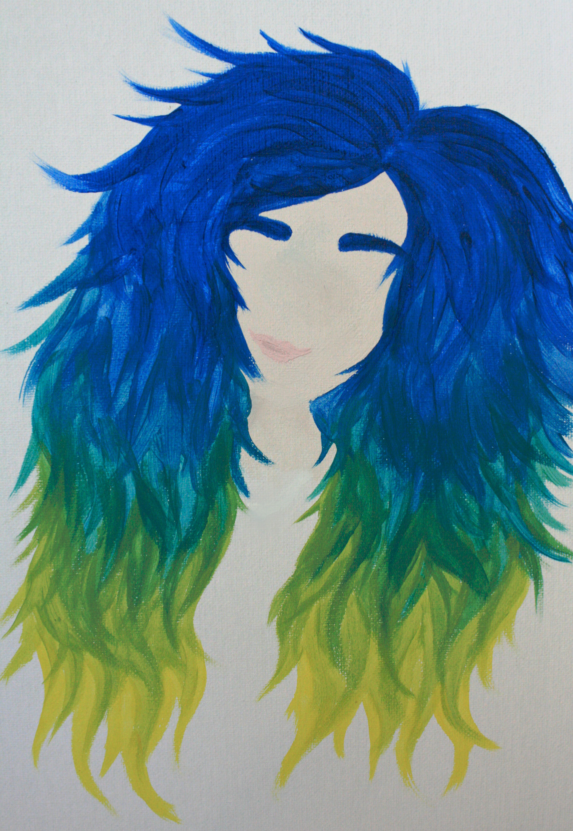 wobblyknees:  Relaxed for a little bit and painted out my hair dreams. *_____* Now,