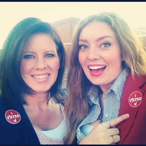 True Americans. #ivoted #malinda #merica #ROBAMA2012 #yolo