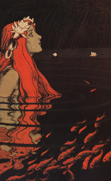 womeninarthistory:The Nixie in the Goldfish Pond, Franz Hein