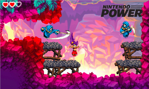 Shantae and the Pirate’s Curse, a new sequel coming to 3DS eShop from WayForward. There are more screenshots on this Nintendo Power preview page – I only included one in this post because I don’t want to be stealing from poor old Nintendo Power so...