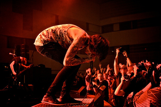 neverfeltsolost-deactivated2013:  Oli SykesBring Me The Horizon@ Kulttuuritalo, Helsinki(by itchian) 