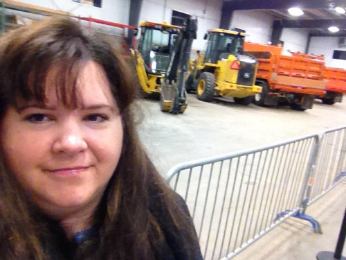 Although you can’t see my “I Voted” sticker, this is me at my polling location. You also can’t see that there is a lady standing next to me, allowing me to take the picture of the trucks and tractors inside the polling station. She wanted to make...