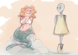 modmad:  Worried about the elections? Draw a robot falling in love with a mermaid. Makes perfect sense. 