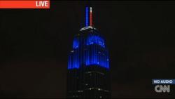 screamsflailsdiesetc:  isaia:  itspartofmyprocess:  axelletess:  The Empire State Building goes all blue as Obama is projected to win the election  via A great big city.     crying rn  told u aang was for Obama