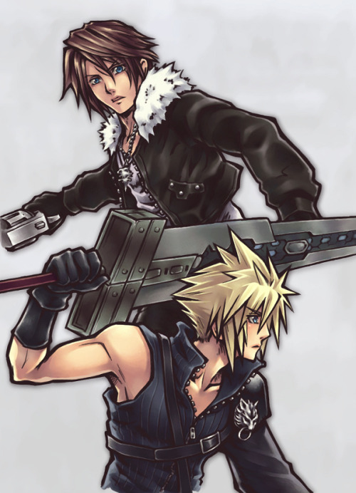 alleycatproductions:  Cloud Strife and Squall porn pictures
