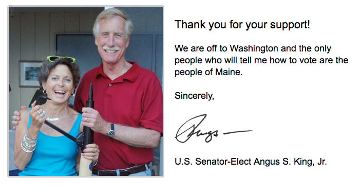 Angus King is a badass who gets Mainers.