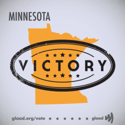 glaad:  Minnesotans voted to defeat an amendment that would have banned marriage equality! 