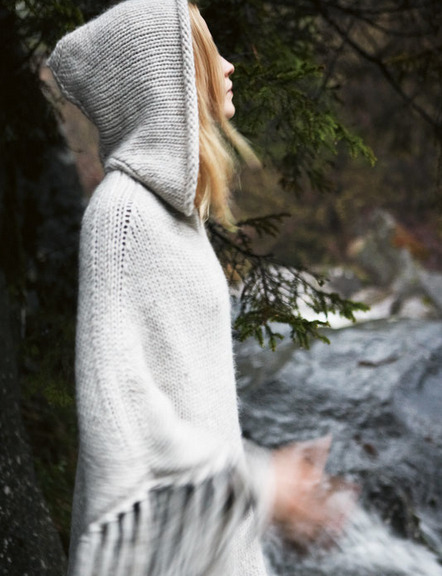 Knit hoody