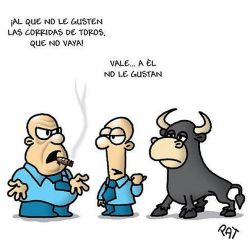 Toros Más chistes: http://amnistia-animal.mforos.com/1798873/10377374-portada-de-el-jueves/