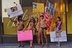 nudiarist:  Protest Against Nudity Ban -