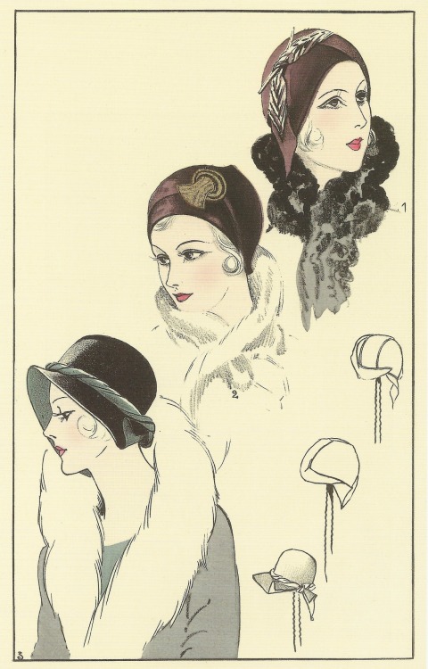 fantomas-en-cavale:
“ Chapeaux par Andrée Nordet, Les chapeaux de la femme chic, 1930
”