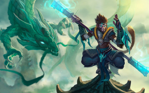 the-truth-may-vary:  League of Legends 30 day Challenge:Day 11 Favorite Skin  Jade Dragon Wukong! Its such a wonderful skin. Not only that I believe its legacy, and I own it! 