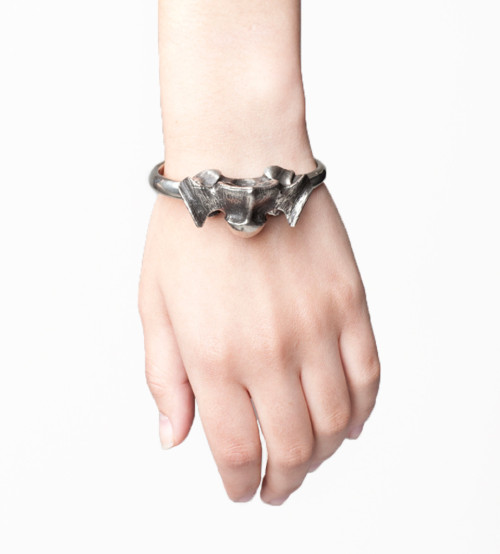 bridgettelizabeth: SKINGRAFT - VERTEBRAE BRACELET Vertebrae bracelet made of white bronze. Can be wo