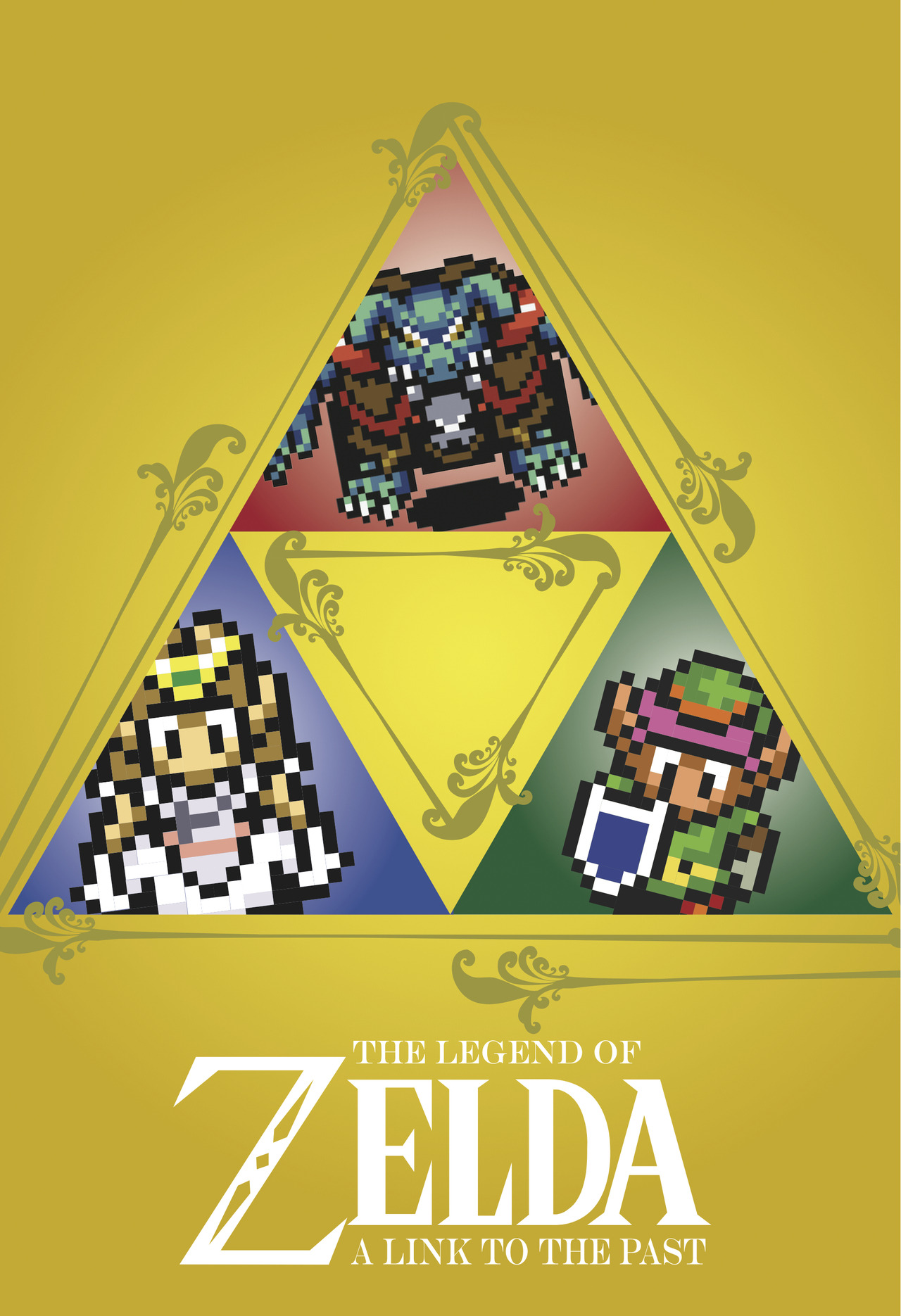 crolin:  three posters for my graphic design class. i love making zelda art! :3