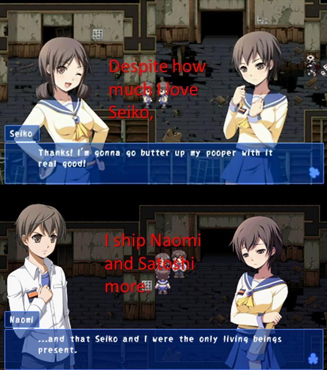 Corpse Party Confessions (Now Open!) — “Despite how much I love Seiko, I  ship Naomi and...