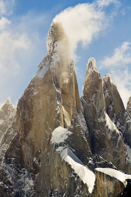 bluepueblo:  Snow Peaks, Cerro Torre, Argentina photo via satvrn 