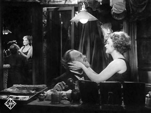 Emil Jannings, Marlene Dietrich; production still from Josef von Sternberg’s The Blue Angel [G