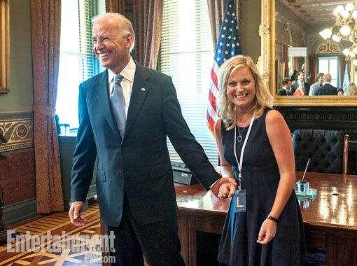 As Leslie Knope once told us, “Joe Biden is on my celebrity sex list — well, he is my celebrity sex list.” So she must be pretty pumped that the once and future vice president is going to guest star on Parks and Recreation.
We’re EW, and we approve...
