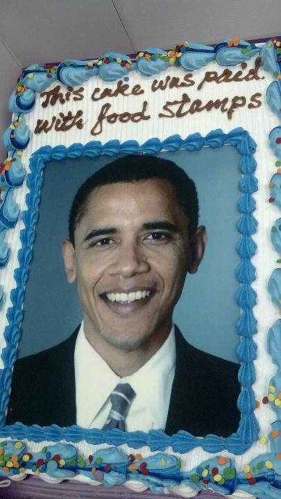daddyfuckedme:  “This Cake was given to an angry Republican at my cousins job this morning.” 
