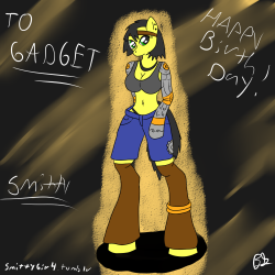 Happy Birthday Gadget!!!     (Link To No Text Version) Well I Guess I Should Say