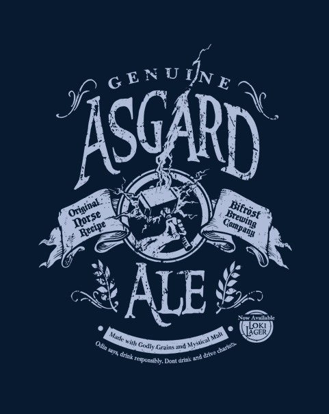 tshirtroundup:  ShirtPunch Design #2: Asgard Ale - by heartattackjack144 On sale for 24 hours only f