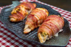 glowpinkstah:  jazziebabycakes:  buk-cake:  Bacon Wrapped Jalapeno Popper Stuffed Chicken  WUT.  I….